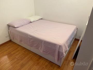 Letto IKEA BRIMNES 140x200 e materasso MORGEDAL
