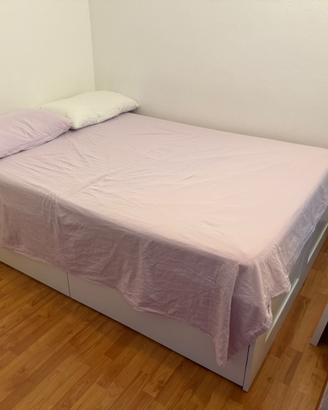 Letto IKEA BRIMNES 140x200 e materasso MORGEDAL