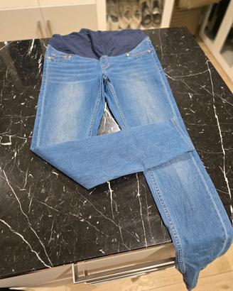 in stock 5 jeans premaman taglia m e s