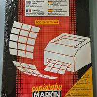 1600 Etichette laser adesive bianche Markin 105X36