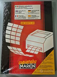 1600 Etichette laser adesive bianche Markin 105X36