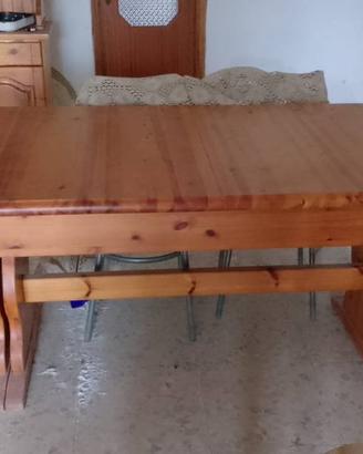 Tavolo Legno puro antico allungabile