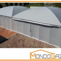 SUN MAXI 12x12 Gazebo copertura PVC uso pubblico