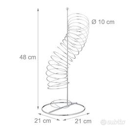 Portafrutta a Spirale in Metallo