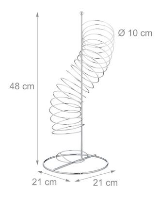 Portafrutta a Spirale in Metallo
