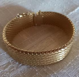 Bracciale Vintage Maglia Milanese Placcato Oro