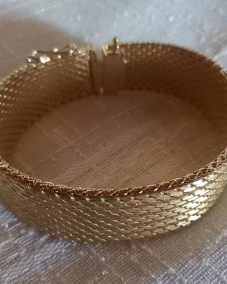 Bracciale Vintage Maglia Milanese Placcato Oro
