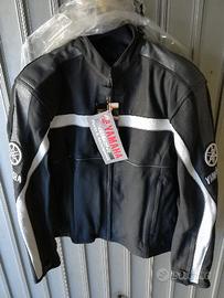 Giacca+ Pantalone moto di pelle Yamaha nuova