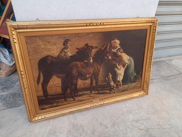 splendida stampa d'epoca di grandi dimensioni