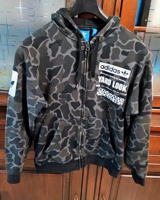 felpa zip Adidas camouflage yard look L 