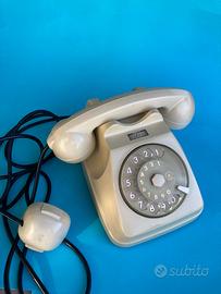 TELEFONO A ROTELLA ANNI 70, COLOR AVORIO, PERFETTO