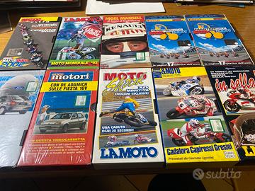 Raccolta cassette Vhs e DVD auto e moto