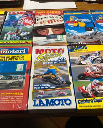 Raccolta cassette Vhs e DVD auto e moto