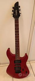 chitarra elettrica Yamaha con amplificatore fende