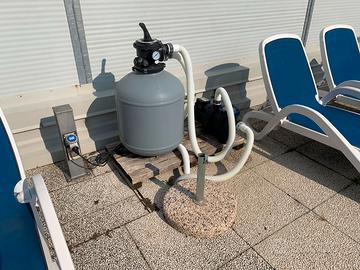 Filtro a sabbia  e pompa