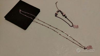Set collana e bracciale cane