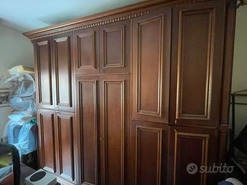 Camera da letto in legno massello