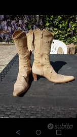 Stivali donna in camoscio