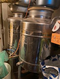 Serbatoio inox x olio 2 pz