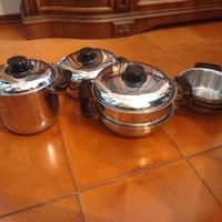 batteria pentole inox 18/10 euromarket