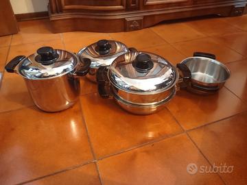 batteria pentole inox 18/10 euromarket