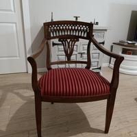 Poltroncina in stile legno massello 