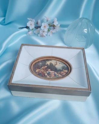 Elegante Scatola Vintage Lusso Rara