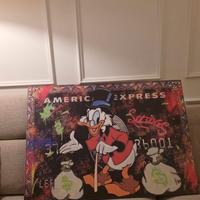 Quadro Pop Art 100x70 Paperone American Express