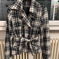Giacca a quadri con doppi bottoni, taglia S