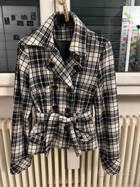 Giacca a quadri con doppi bottoni, taglia S