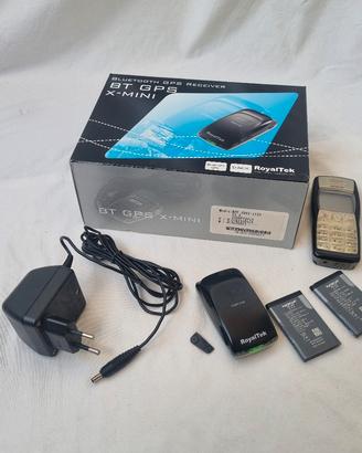 RICEVITORE BLUETOOTH GPS + 3 batterie + carica bat