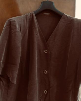 Vestito elegante marrone