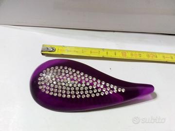 Spilla in celluloide e strass anni 50 