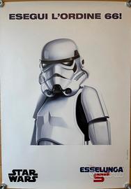 Poster vintage ESSELUNGA STORMTROOPER