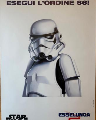 Poster vintage ESSELUNGA STORMTROOPER