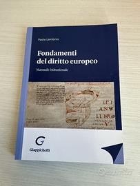 Libro fondamenti del diritto europeo