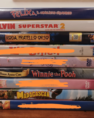 Film DVD cartoni animati per bambini