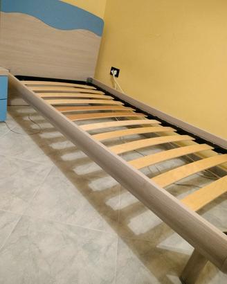 letto singolo giessegi con materasso 