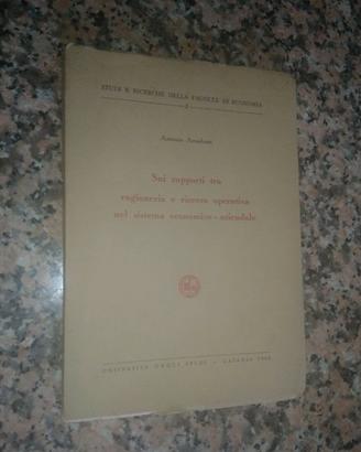 Libro economia di Antonio Amaduzzi - Catania 1968