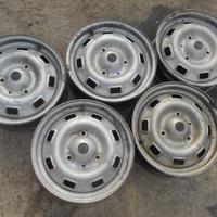 5 CERCHI CITROEN LNA VISA PEUGEOT 104 4,5Jx13 3x11