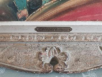 Quadro con cornice antica di Jean Calogero Paris