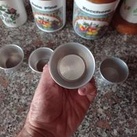 Set 4 Stampini Alluminio per Budino Creme Caramel