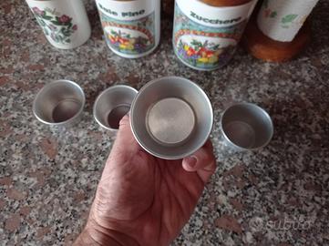 Set 4 Stampini Alluminio per Budino Creme Caramel