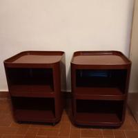 Coppia comodini kartell vintage modernariato