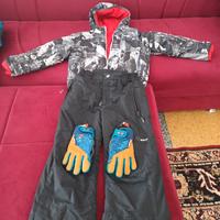 Coppia completi da sci bimbo e bimba 6/7 anni