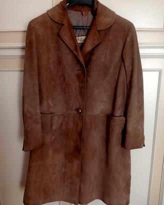 soprabito in pelle scamosciata donna M