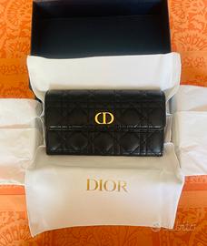 Portafoglio nero Orchid Dior Caro nuovo