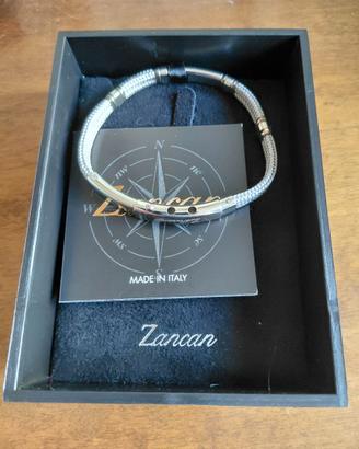 Bracciale ZANCAN Uomo in argento 925 e Kevlar