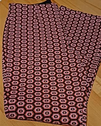 Leggins elasticizzati con motivo esagonale Vintage