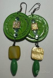 Orecchini Verdi Handmade Pezzi Unici